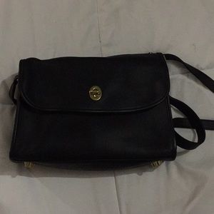 NWOT Vintage Coach Black Crossbody. Classic.